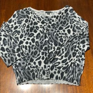 Ann Taylor Animal Print Cardigan